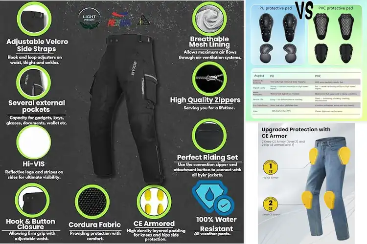 Detailed view of Best Armored Motorcycle Pants: Ride Safe in Style