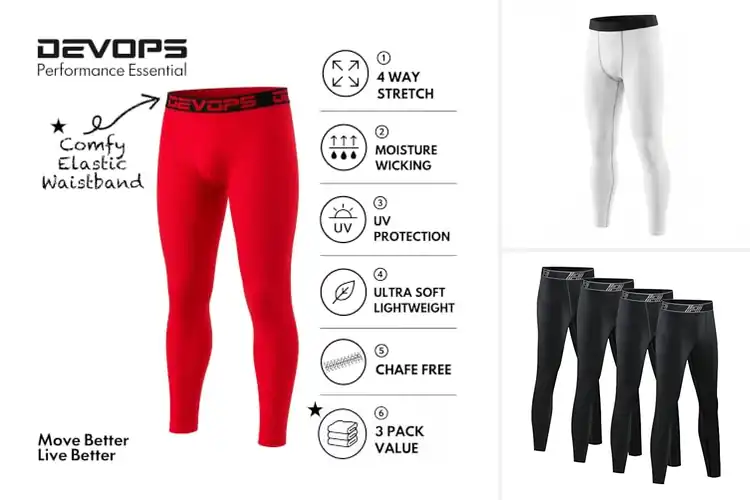 Detailed view of Best Boys 4-Way Stretch Running Tights