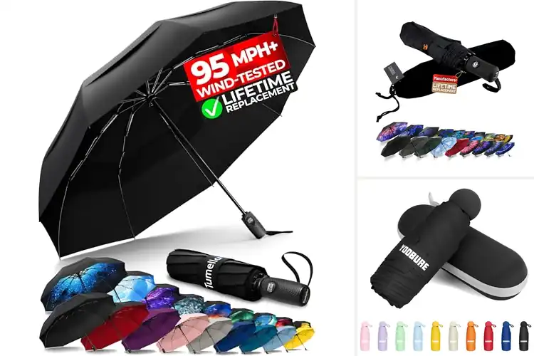 Detailed view of Best Compact Travel Umbrellas