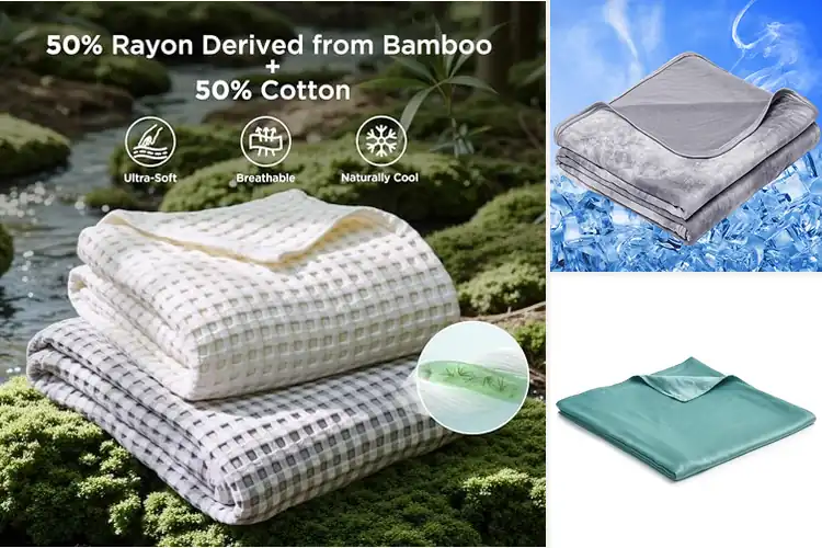 Detailed view of Best Cooling Blanket Covers for Summer