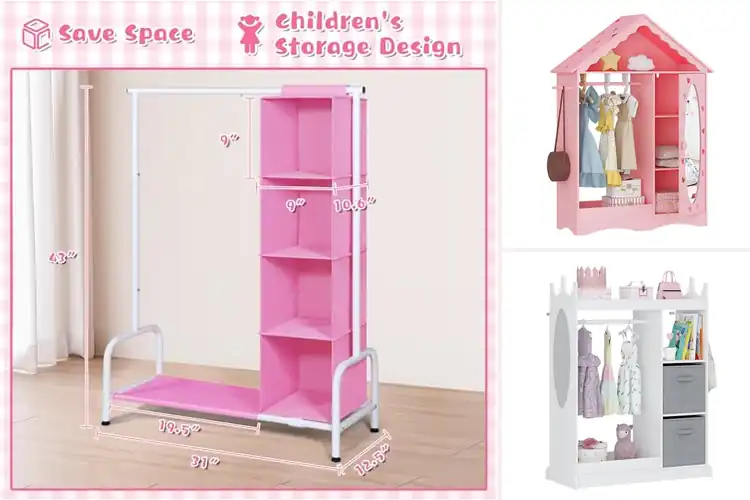 Detailed view of Best Dress-Up Closets: Spark Creativity & Organize Playtime