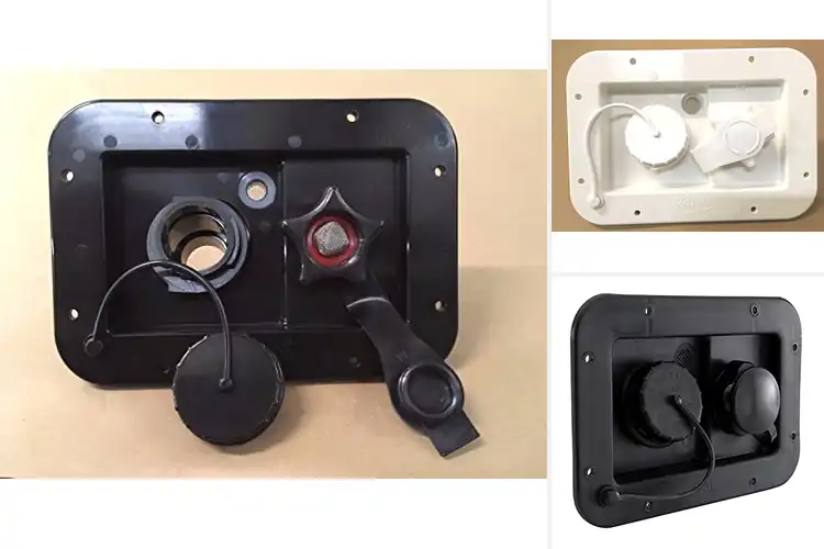 Detailed view of Best Dual RV Water Inlets