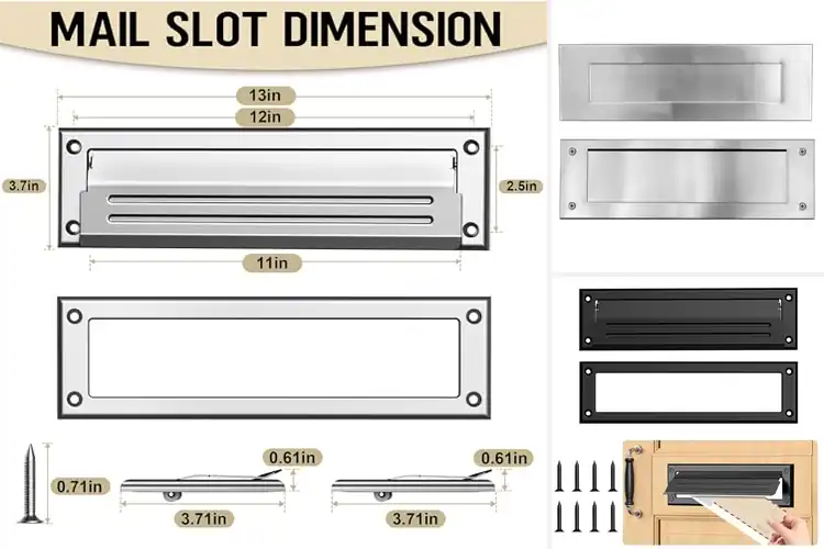 Detailed view of Best Durable Stainless Steel Mail Slots