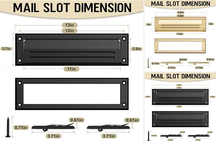 Detailed view of Best Easy Install Door Mail Slots