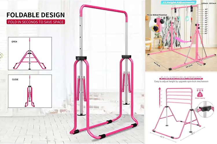 Detailed view of Best Foldable Gymnastics Bars: Top Picks Kids Love