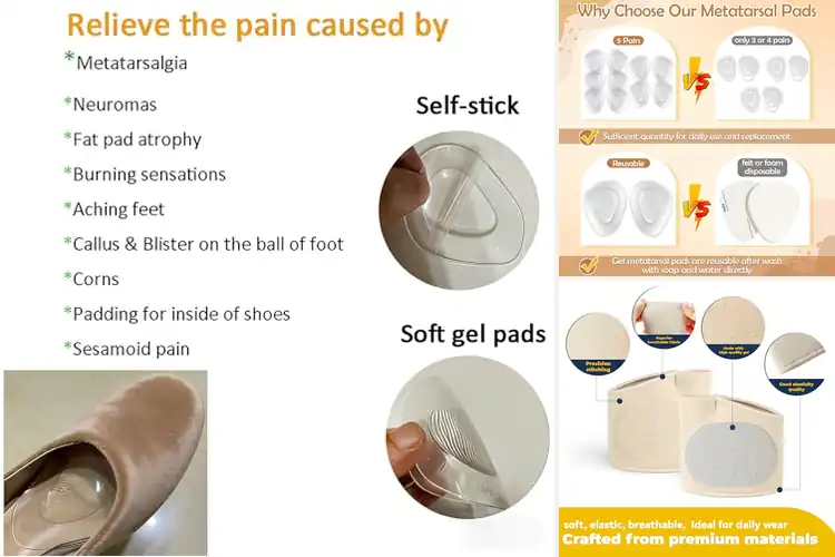 Detailed view of Best Gel Metatarsal Pads: Top 10 Picks for Pain-Free Walking