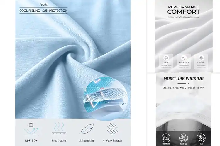 Detailed view of Best Golf Sun Shirts