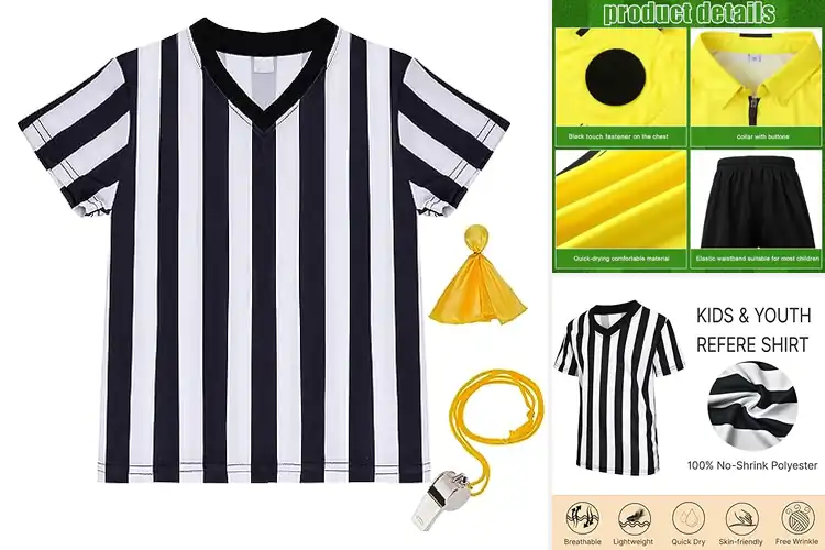 Detailed view of Best Kids Referee Uniforms: 10 Fun & Comfy Game-Ready Picks