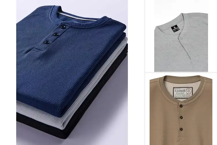 Detailed view of Best Mens Thermal Henleys: Stay Warm & Stylish All Season