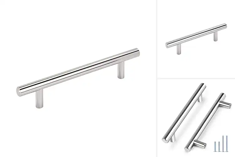Detailed view of Best Polished Chrome Center Bar Pulls