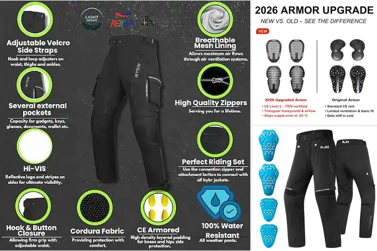 Detailed view of Best Protective Motorcycle Pants