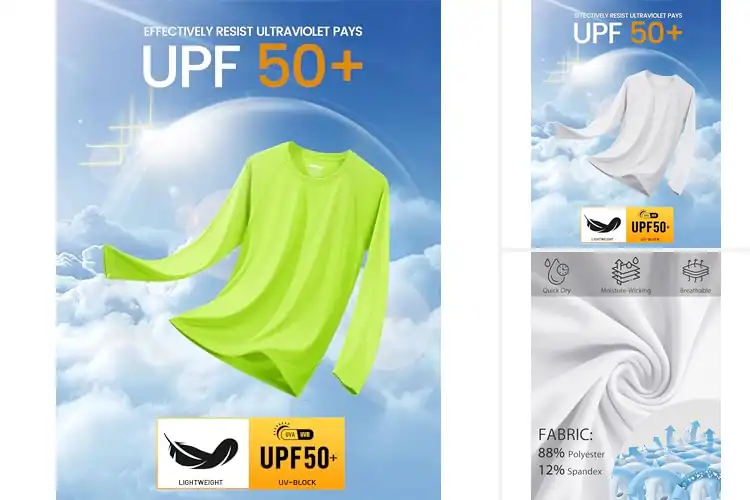 Detailed view of Best Running Sun Protection Shirts