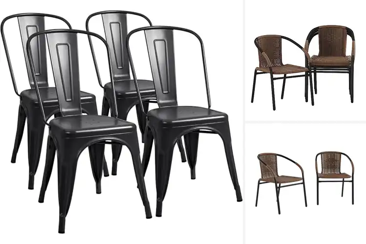 Detailed view of Best Stackable Bistro Chair Sets
