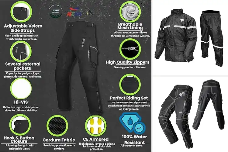 Detailed view of Best Waterproof Motorcycle Pants: Top 10 Dry & Safe Rides