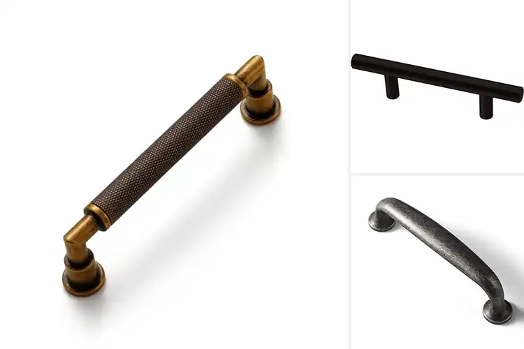 Detailed view of Best Zinc Cast Center Bar Pulls